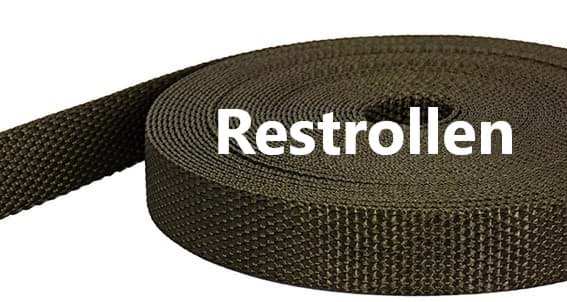 Restrollen Gurtband aus Polyamid, 20mm breit, khaki - 17,90m