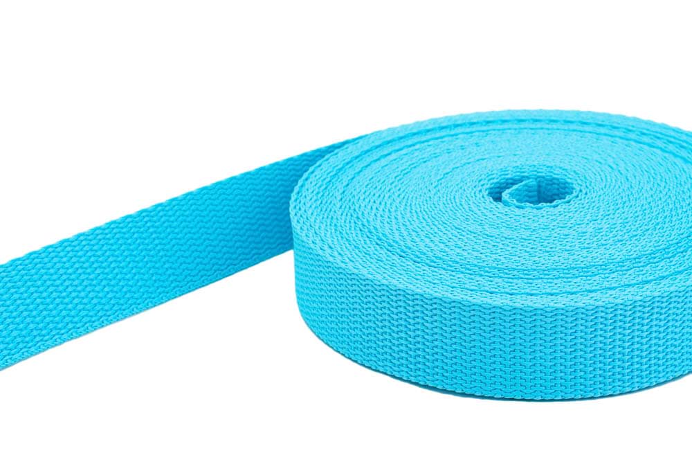 10m PP Gurtband - 40mm breit - 1,4mm stark - türkis (UV)