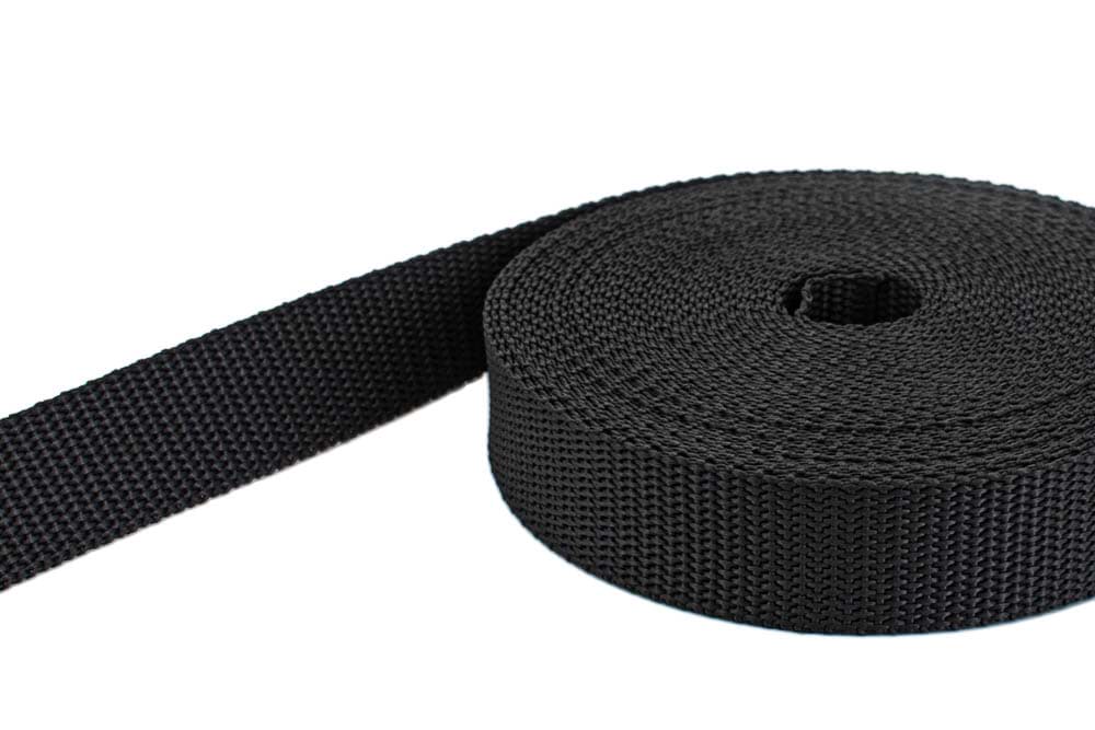 10m PP Gurtband - 30mm breit - 1,4mm stark - graphit (UV)