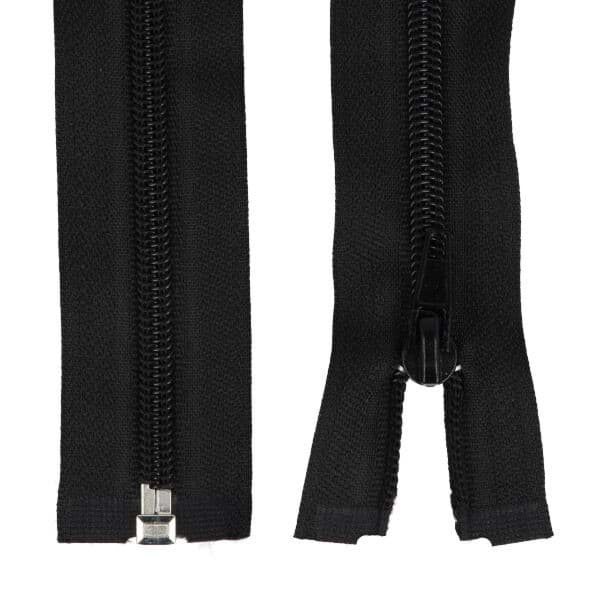 Reißverschluss teilbar - 30cm lang - Farbe: schwarz - 1 Stück