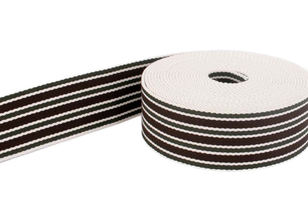 1m Gürtelband / Taschenband - 40mm breit - 3-Farbig gestreift 341