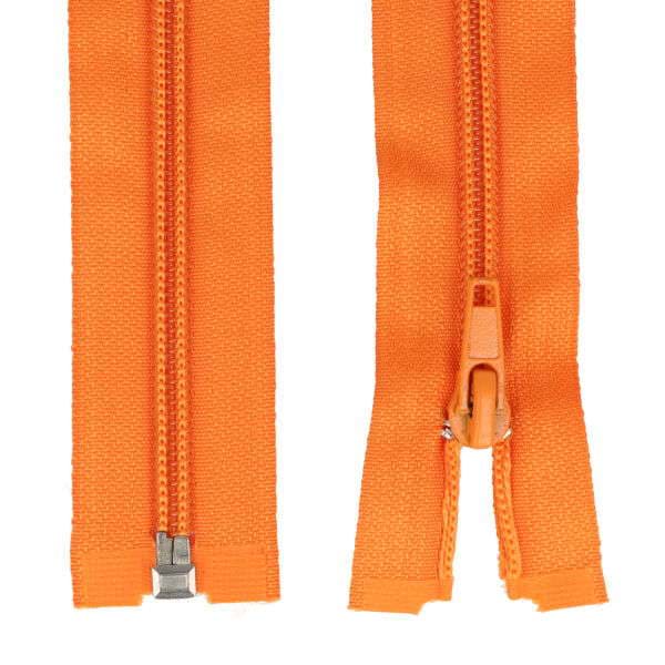 Reißverschluss teilbar - 25cm lang - Farbe: orange - 1 Stück