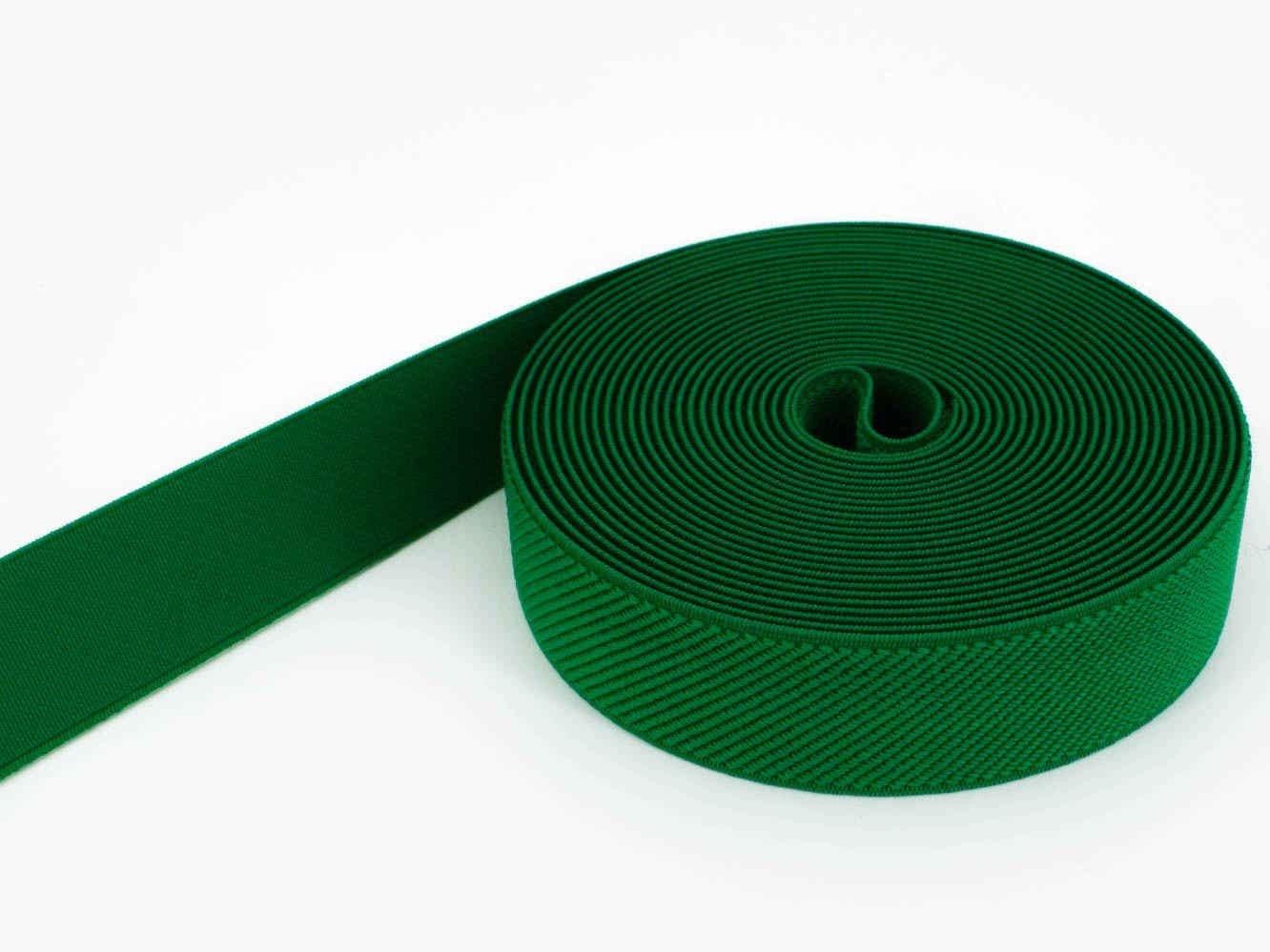 1m Gummiband - Farbe: grün - 25mm breit