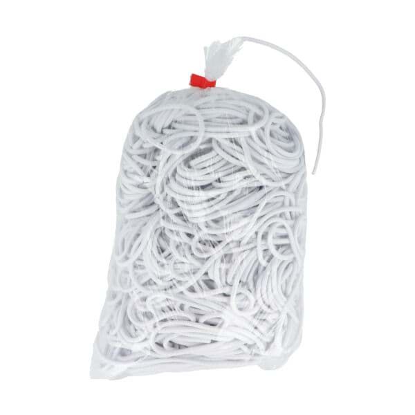100m Gummikordel - 3mm dick - weiß