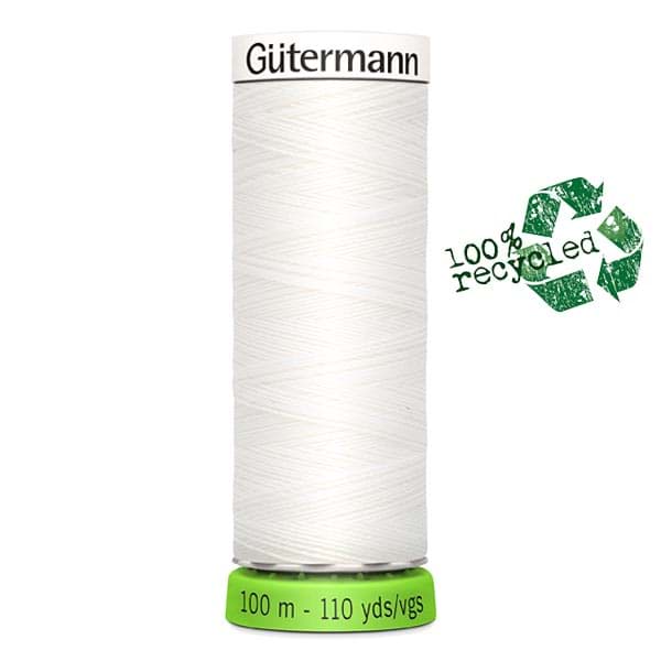 Gütermann Garn - Allesnäher rPET 100m  - Farbe: weiß 800, Bild 1
