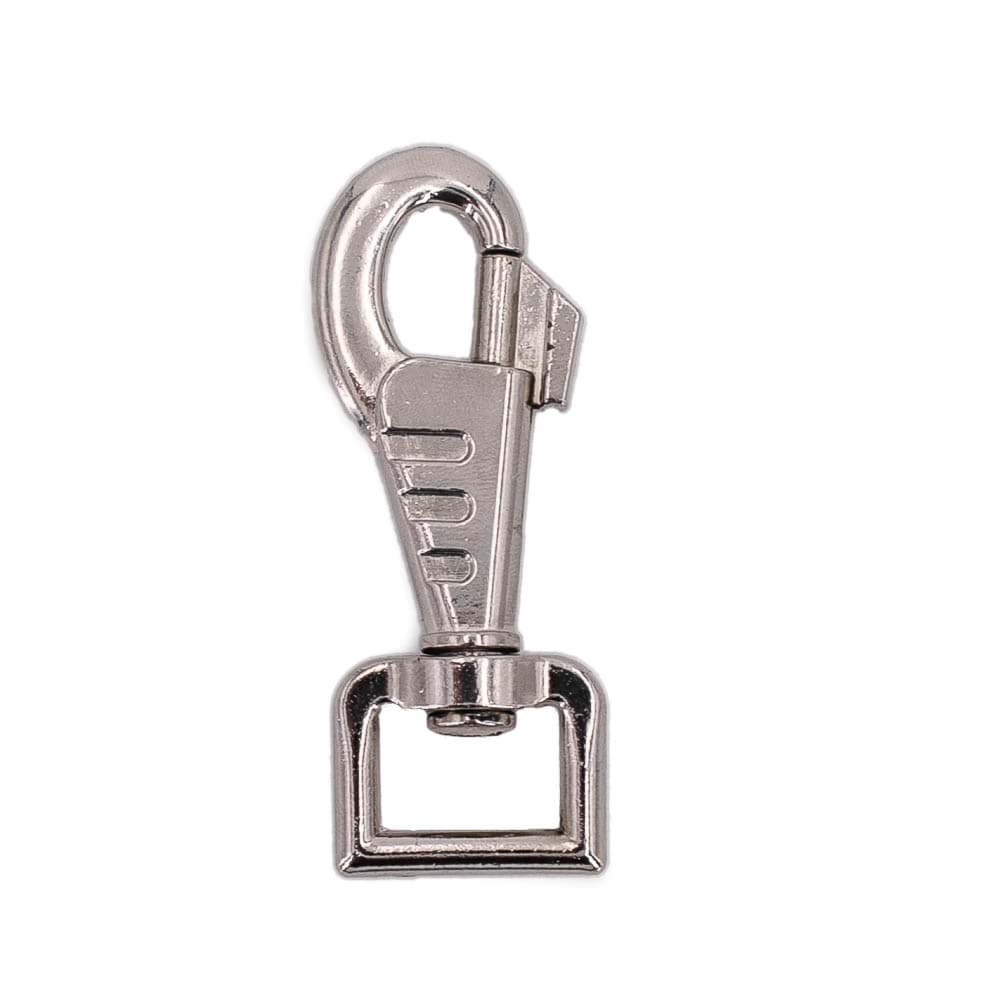 Bolzenkarabiner für 20mm Gurtband - 8,1cm lang - vernickelt - 1 Stk.