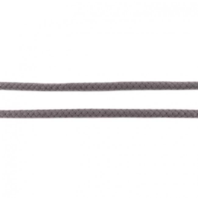 5m Baumwollkordel - 8mm dick - Farbe: Dunkelgrau