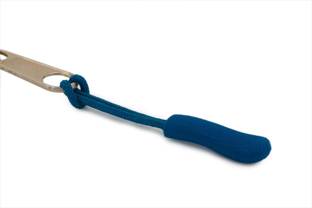 Reißverschluss-Anhänger / Zipper-Band - schmale Variante - aqua dunkel - 10 Stück