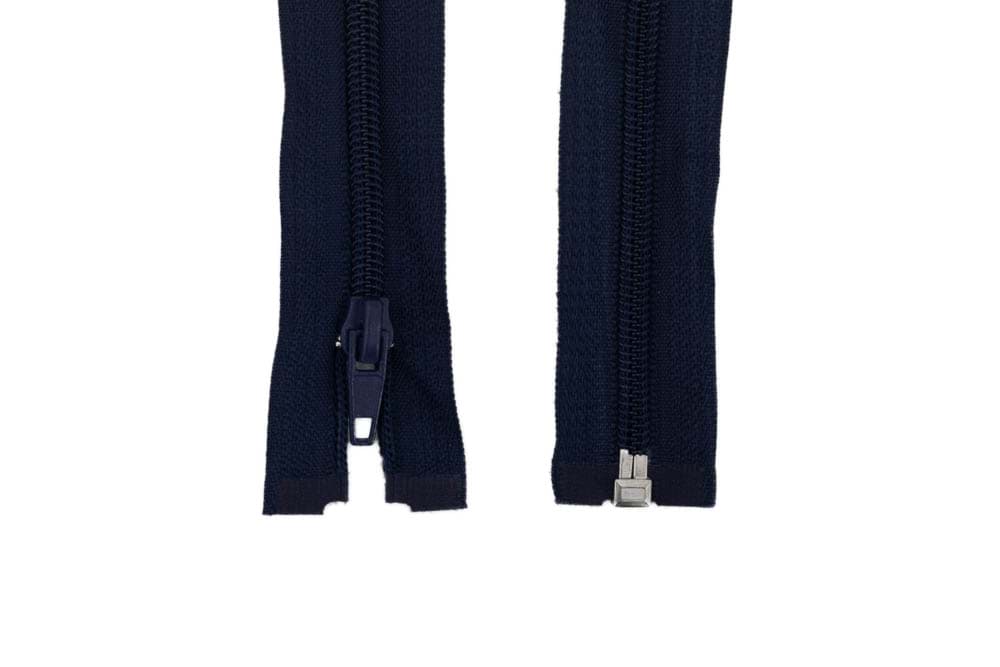 Reißverschluss teilbar - 70cm lang - Dunkelblau - 1 Stück