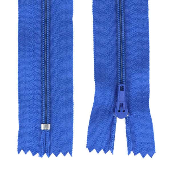 Reißverschluss  - 14cm lang - Farbe: blau - 25 Stück