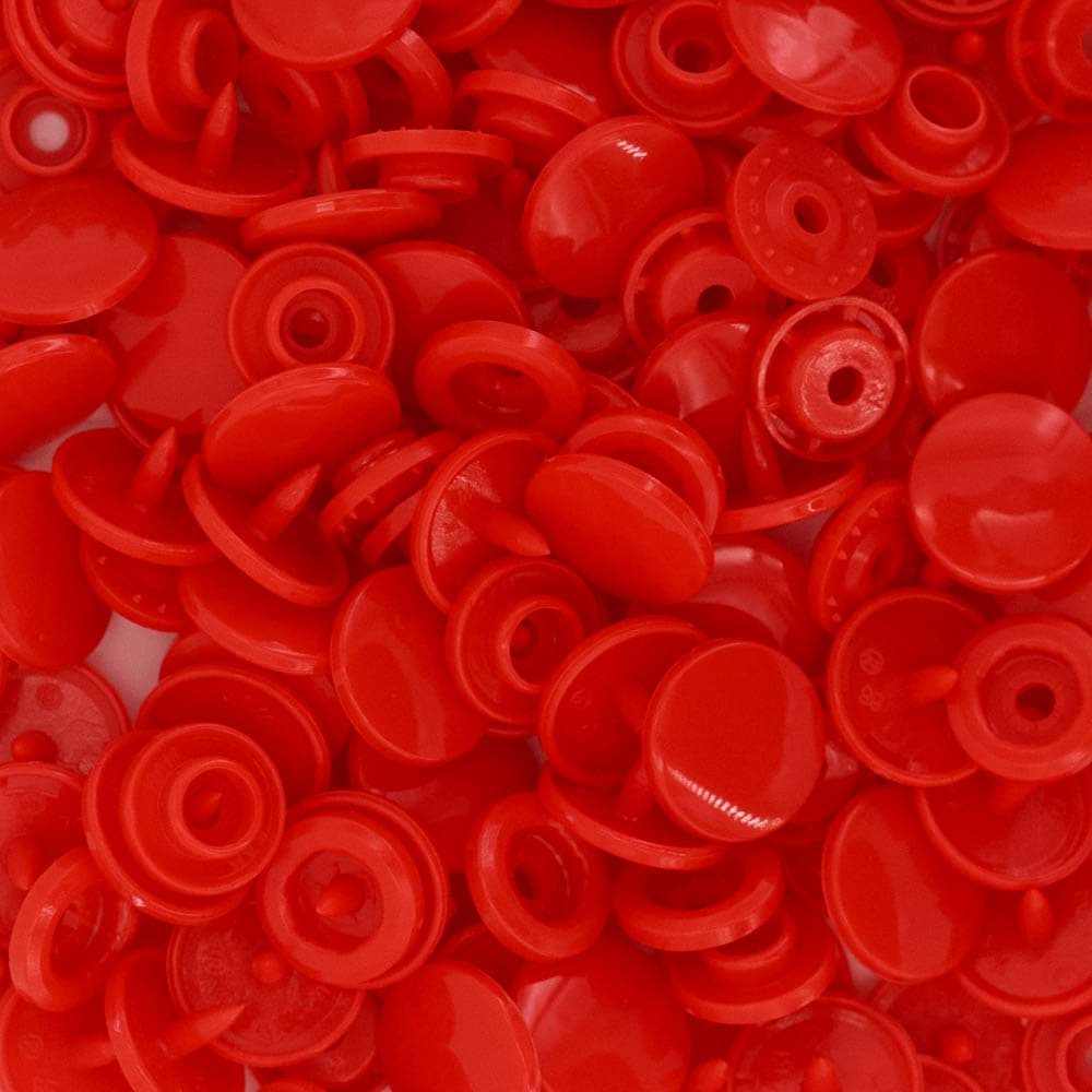 KAM Snaps T5 Druckknöpfe 12,4mm - 50 Stück - rot