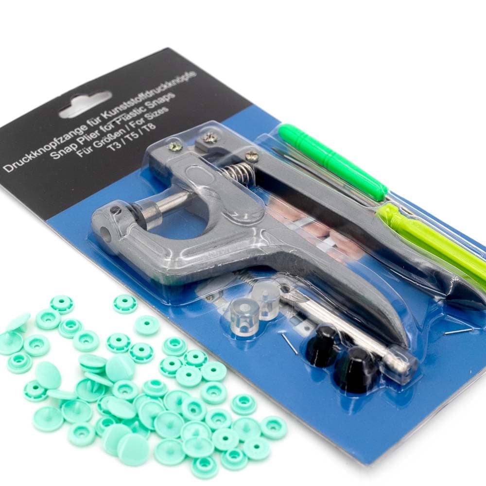Druckknopfzange für KAM Snaps - Komplett-Set für T3, T5 und T8