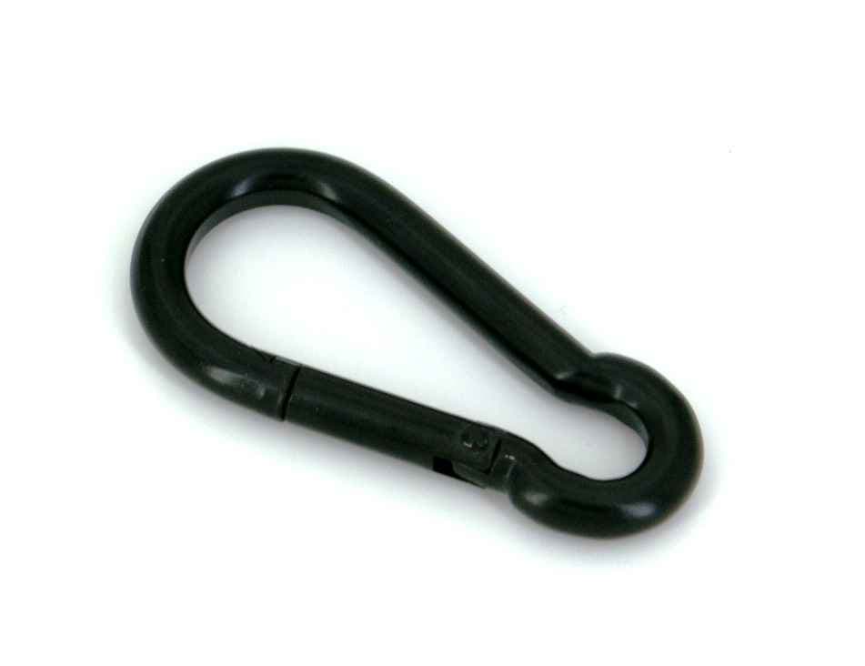 Feuerwehrkarabiner - 60 x 6mm - schwarz - 1 Stück