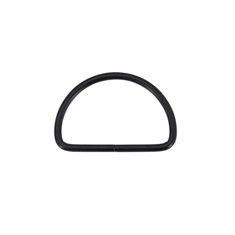30mm D-Ring  aus Stahl - schwarz - 1 Stück