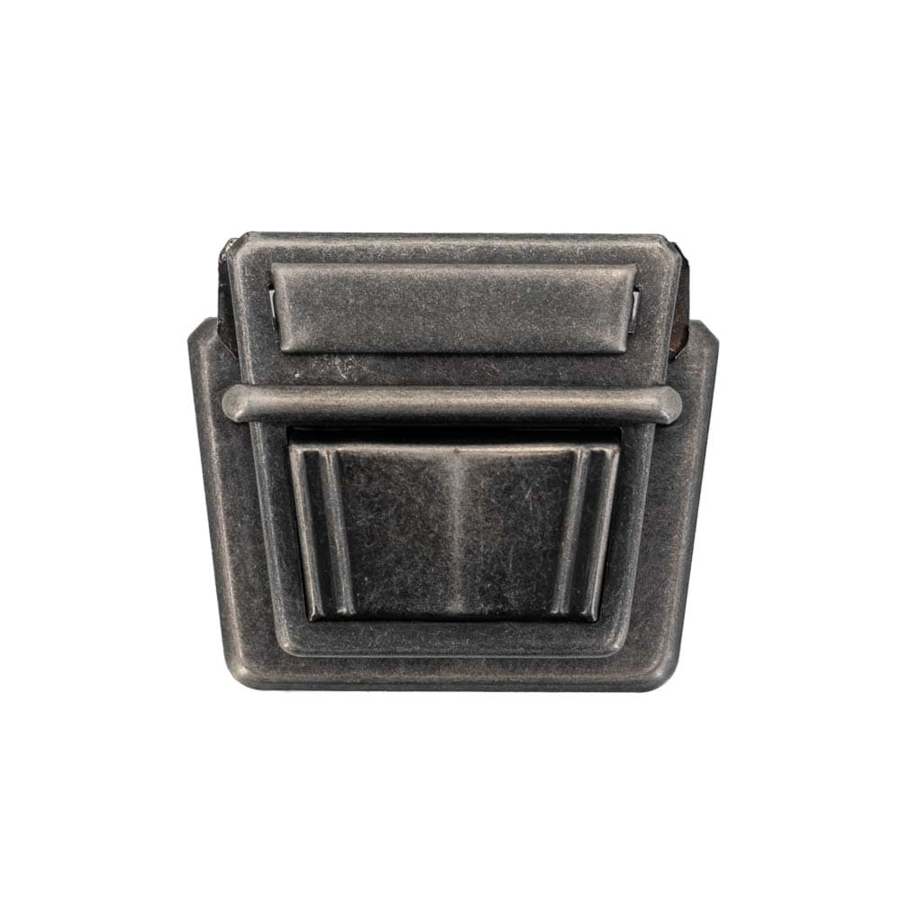 Mappenverschluss / Steckverschluss - 5cm breit - schwarz antik - 1 Stück