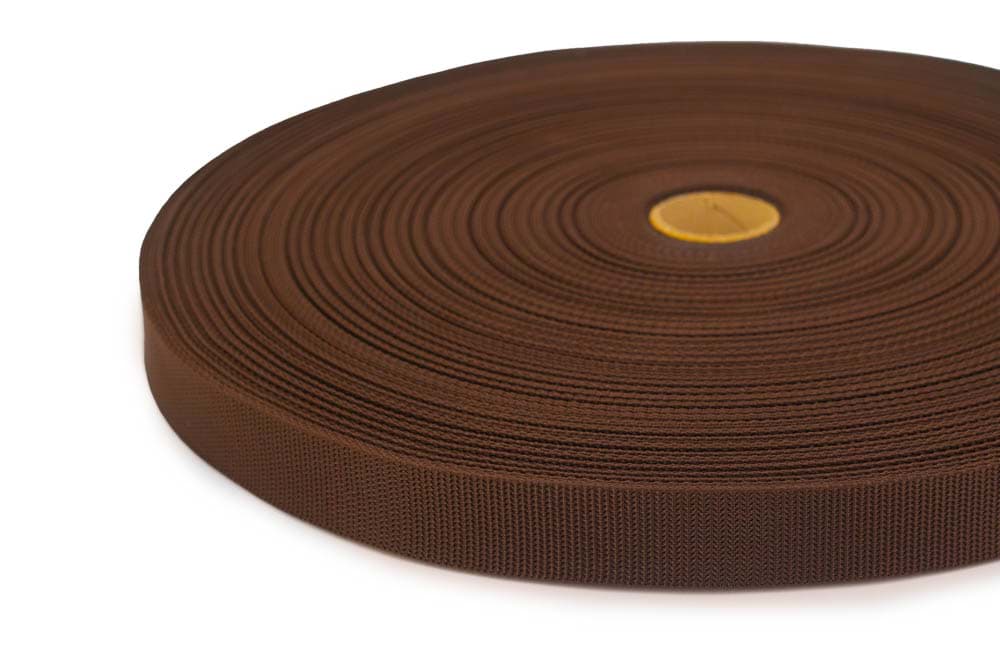 60m PP Gurtband - 30mm breit - 1,4mm stark - braun *Sonderposten*