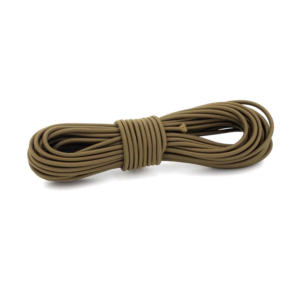 10m Gummiseil / Shock Cord - 3,6mm dick - coyote braun
