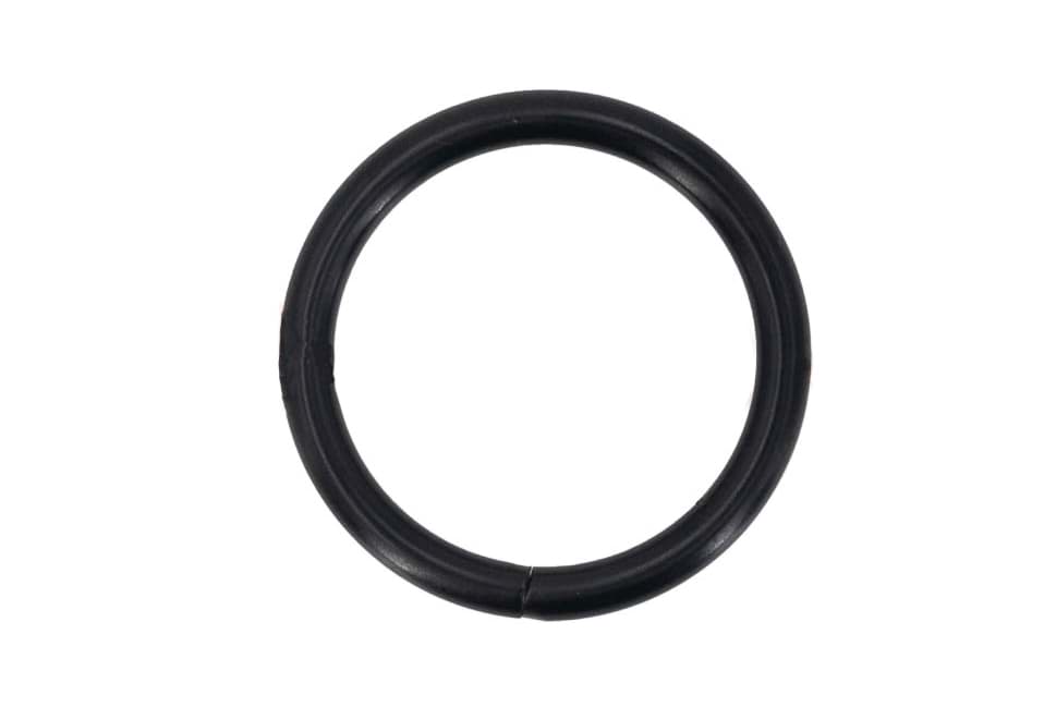 30mm Rundring - Stahl - Schwarz - unverschweißt - 50 Stück