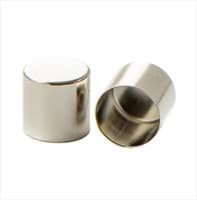 Metall Endkappen für 10mm Schnüre - Vernickelt - 10 Stück