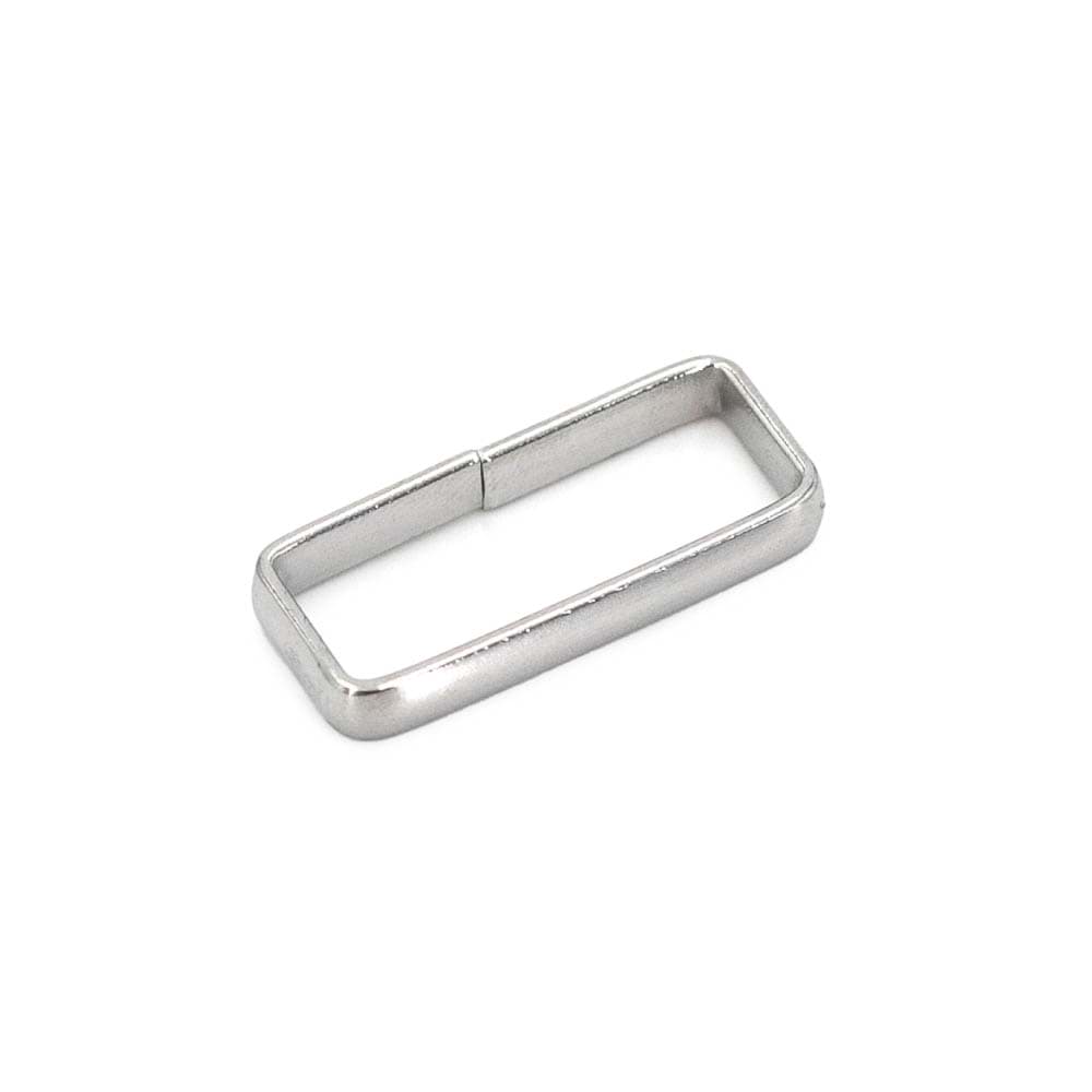 Schlaufe / Gurtbandschlaufe - Edelstahl - für 20mm Gurtband - 10 Stück