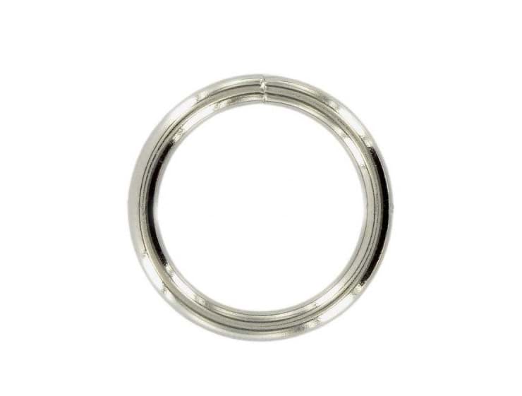 18mm Rundring (Innenmaß) - Stahl vernickelt - 10 Stück
