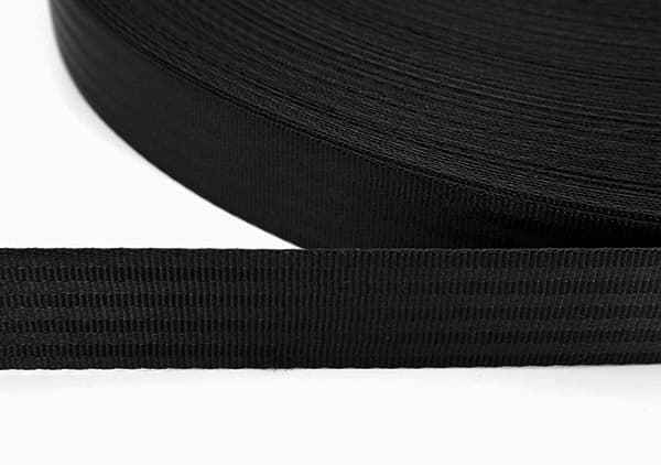 5m Sicherheitsgurtband - schwarz - Polyester - 35mm breit - bis 1,3t belastbar