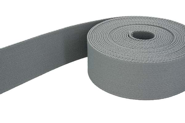 1m Gürtelband / Taschenband - Farbe: Silbergrau - 40mm breit
