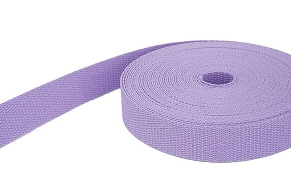 10m PP Gurtband - 20mm breit - 1,4mm stark - flieder (UV)
