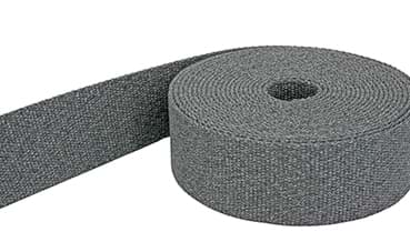 1m Gürtelband / Taschenband - 40mm breit - Grau melange