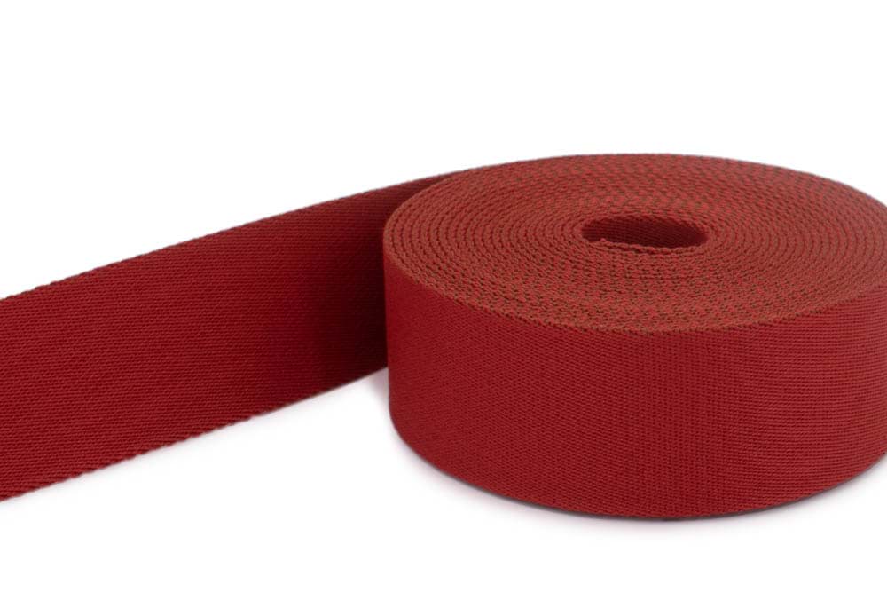 50m Gürtelband / Taschenband - 40mm breit - Farbe: rostrot 865
