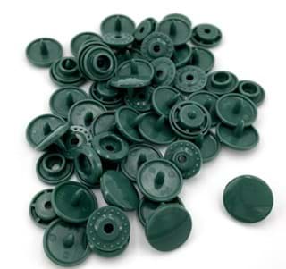 KAM Snaps Druckknöpfe 12,4mm - 50 Stück - olive