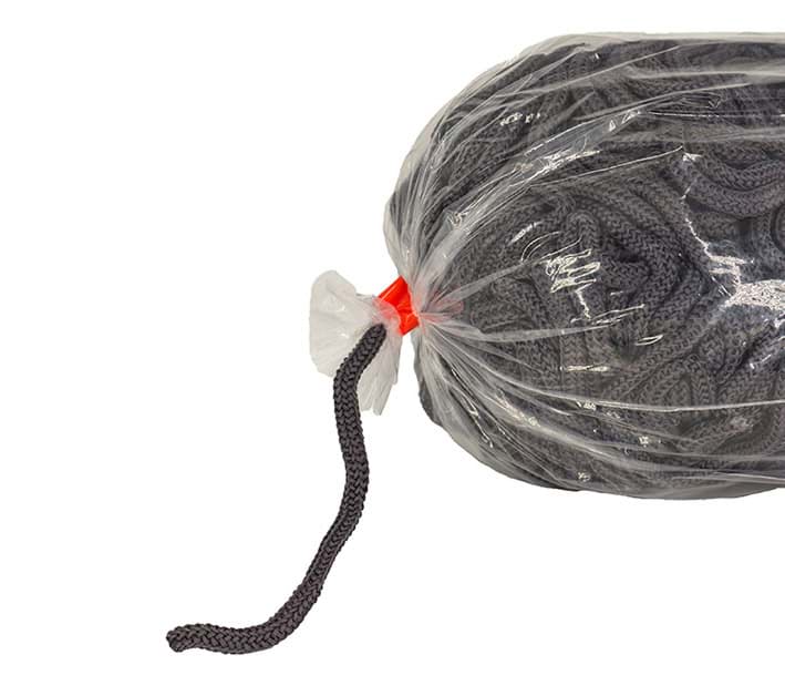 5mm dicke Polyesterschnur - ohne Kern - dunkelgrau - 100m Beutel