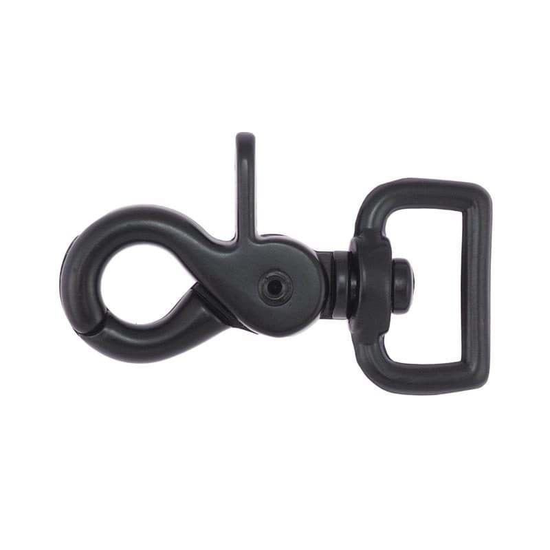Scherenkarabiner für 20mm Gurtband - 5,9cm lang - schwarz - 1 Stück