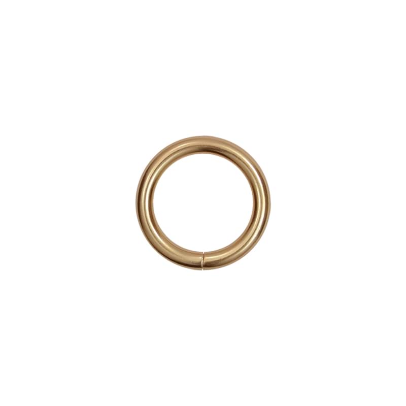 Rundring aus Stahl - 25 x 5mm - goldfarben/dunkelgoldfarben - 10 Stück