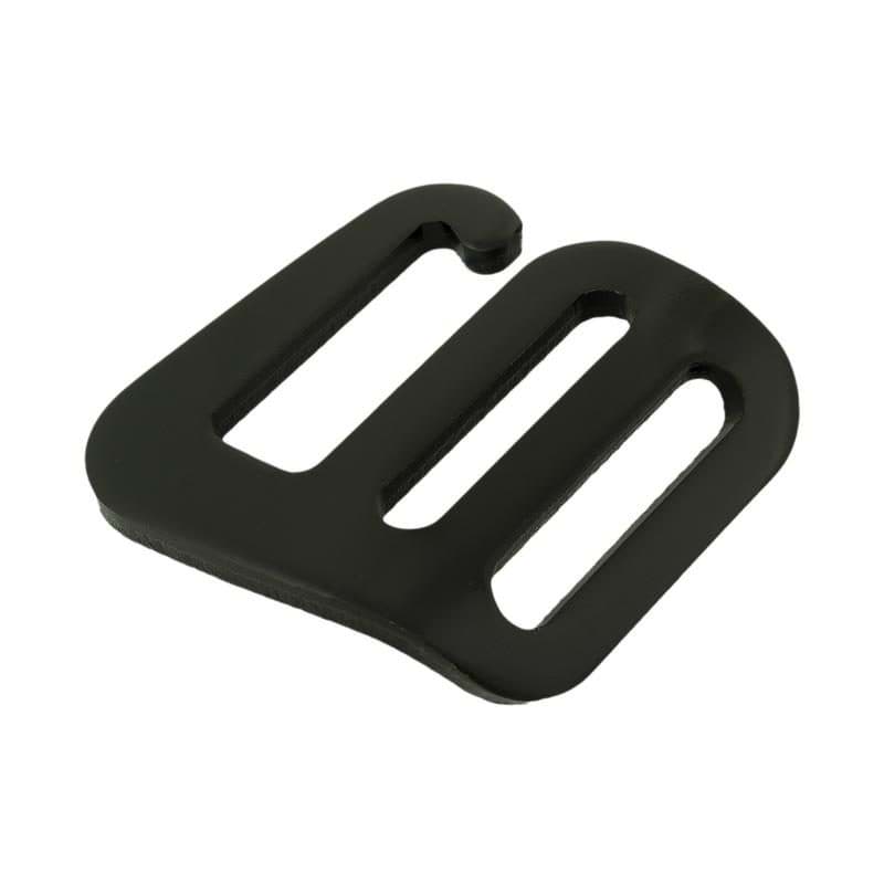 G-Haken - Gurthaken aus Aluminium - schwarz - 25mm