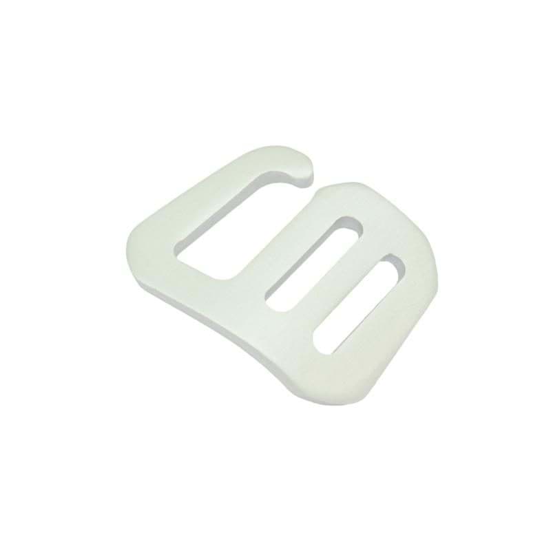 G-Haken - Gurthaken aus Aluminium - silber - 25mm