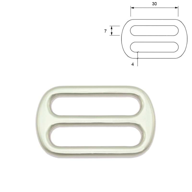 Regulator aus Zinkdruckguss - 30mm x 7mm Durchlass - 10 Stück